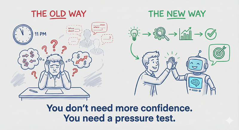 AI Generated Image: You Don’t Need More Confidence. You Need a Pressure Test.